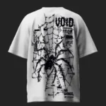 Glitch Spider Glitched White Oversized T-Shirt